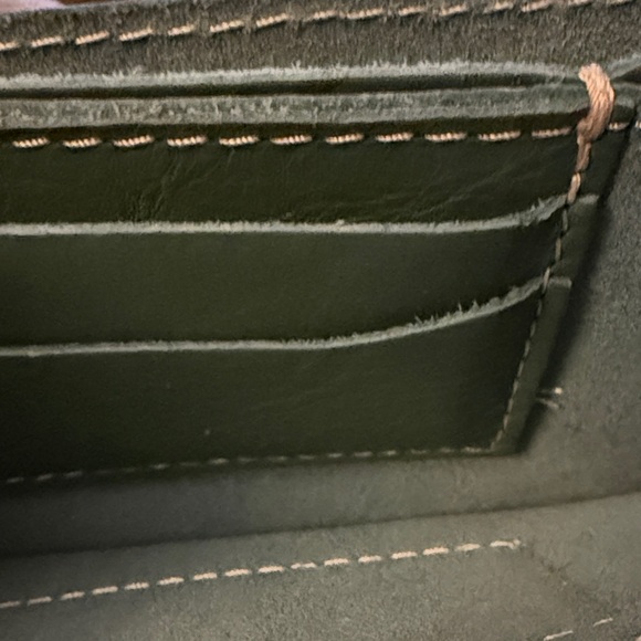 Portland Leather Green Wristlet Clutch - Picture 5 of 8